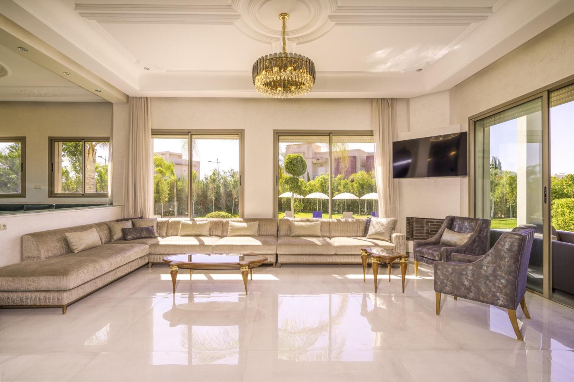 Villa Naciri En Plein Golf Avec Vue Sur Atlas Marrakesh Exterior foto