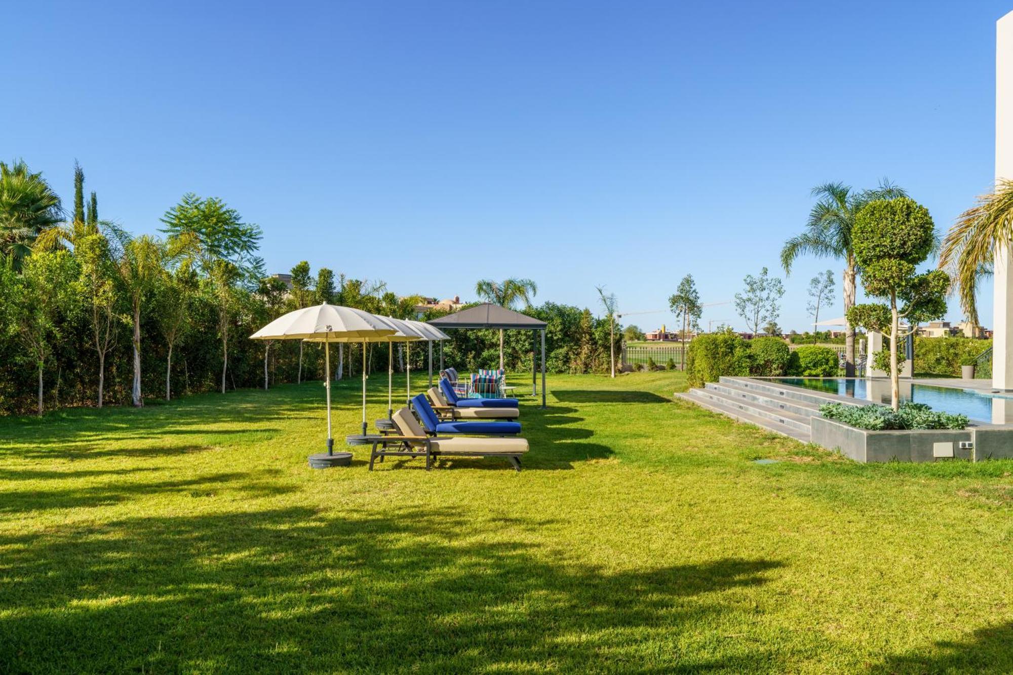 Villa Naciri En Plein Golf Avec Vue Sur Atlas Marrakesh Exterior foto