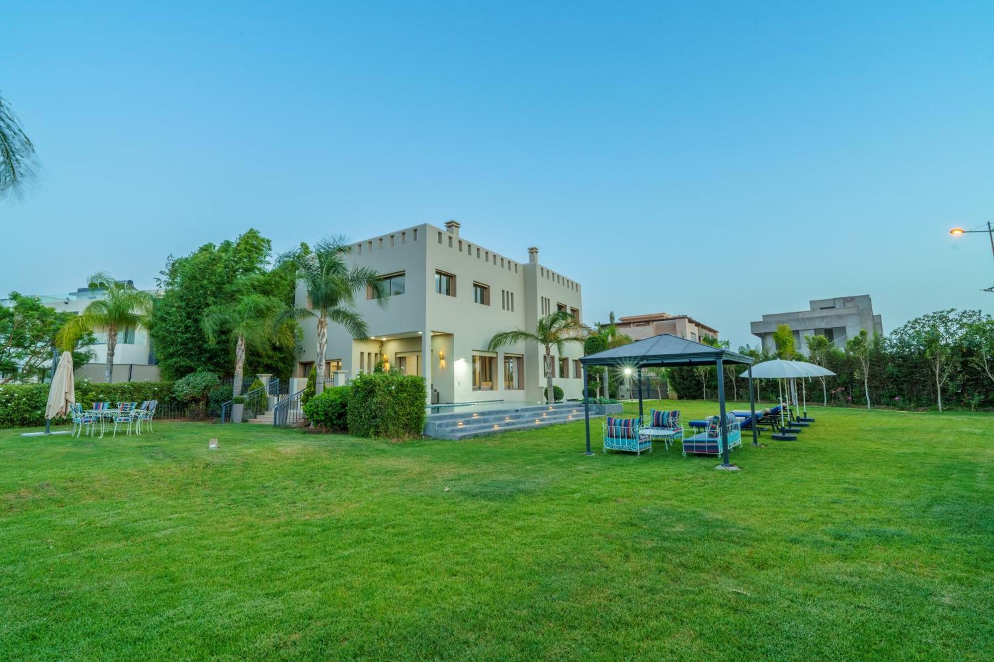 Villa Naciri En Plein Golf Avec Vue Sur Atlas Marrakesh Exterior foto