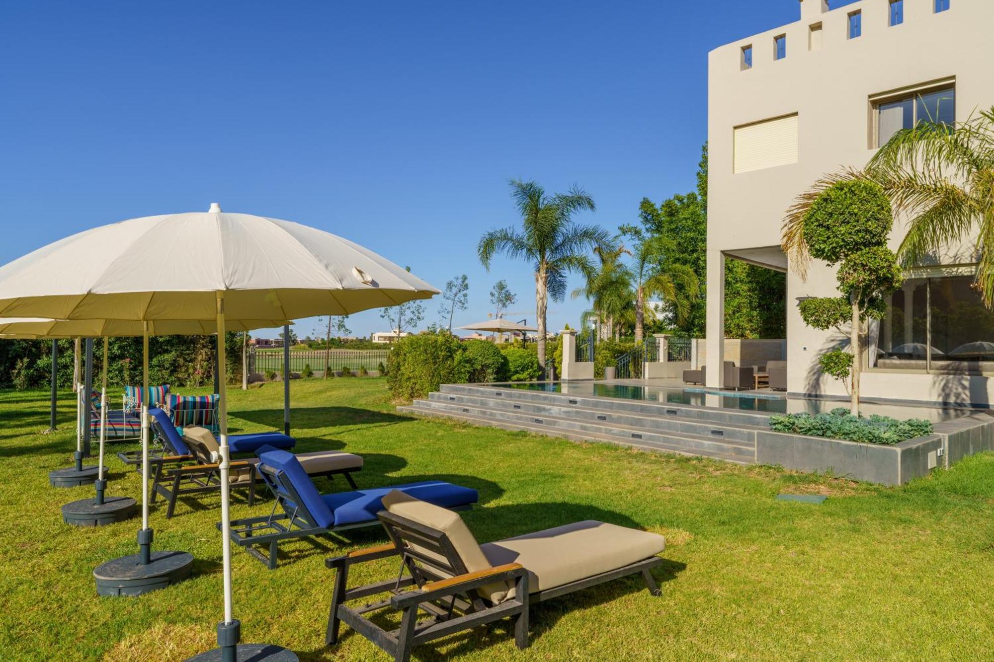 Villa Naciri En Plein Golf Avec Vue Sur Atlas Marrakesh Exterior foto