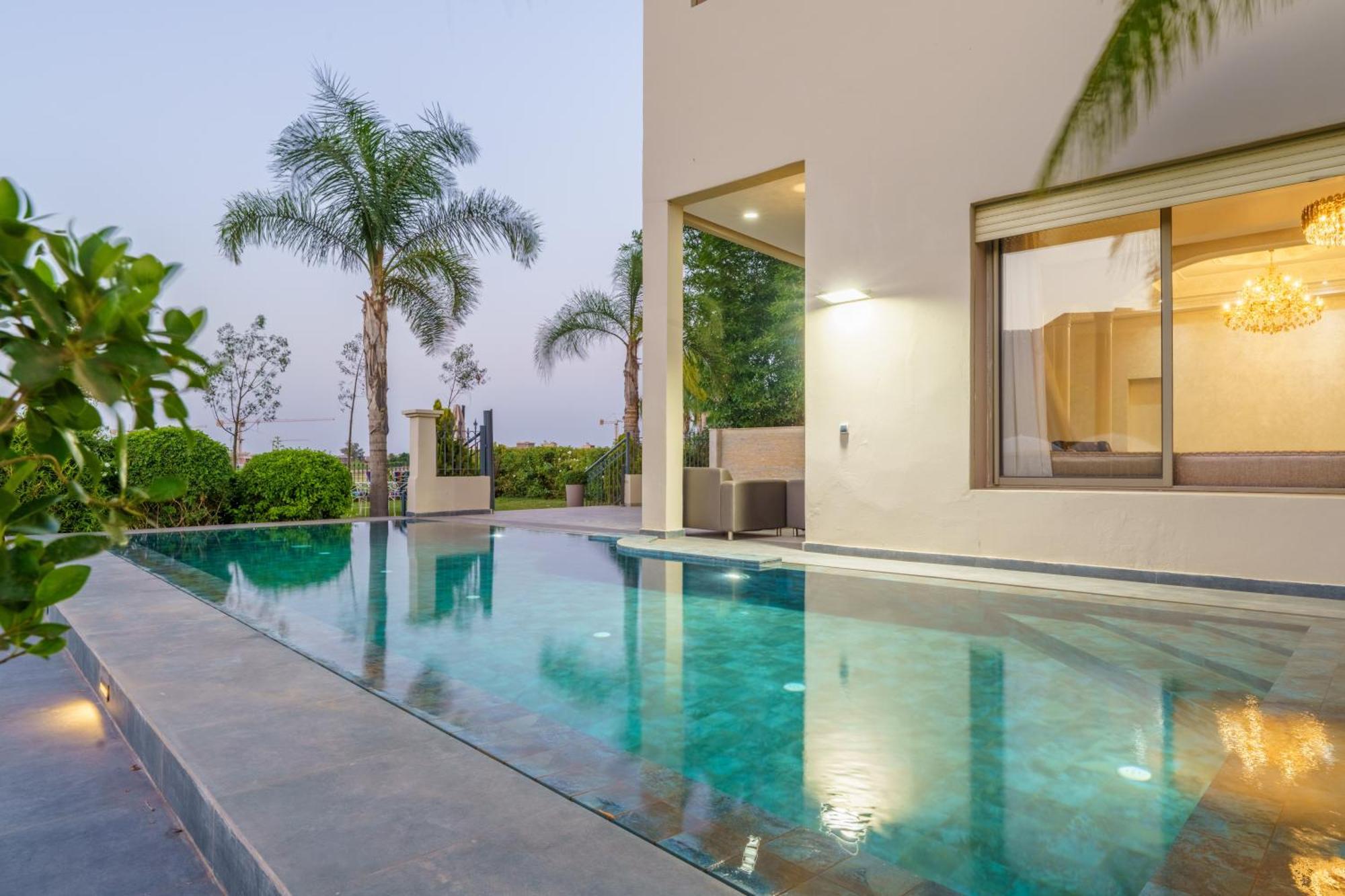 Villa Naciri En Plein Golf Avec Vue Sur Atlas Marrakesh Exterior foto