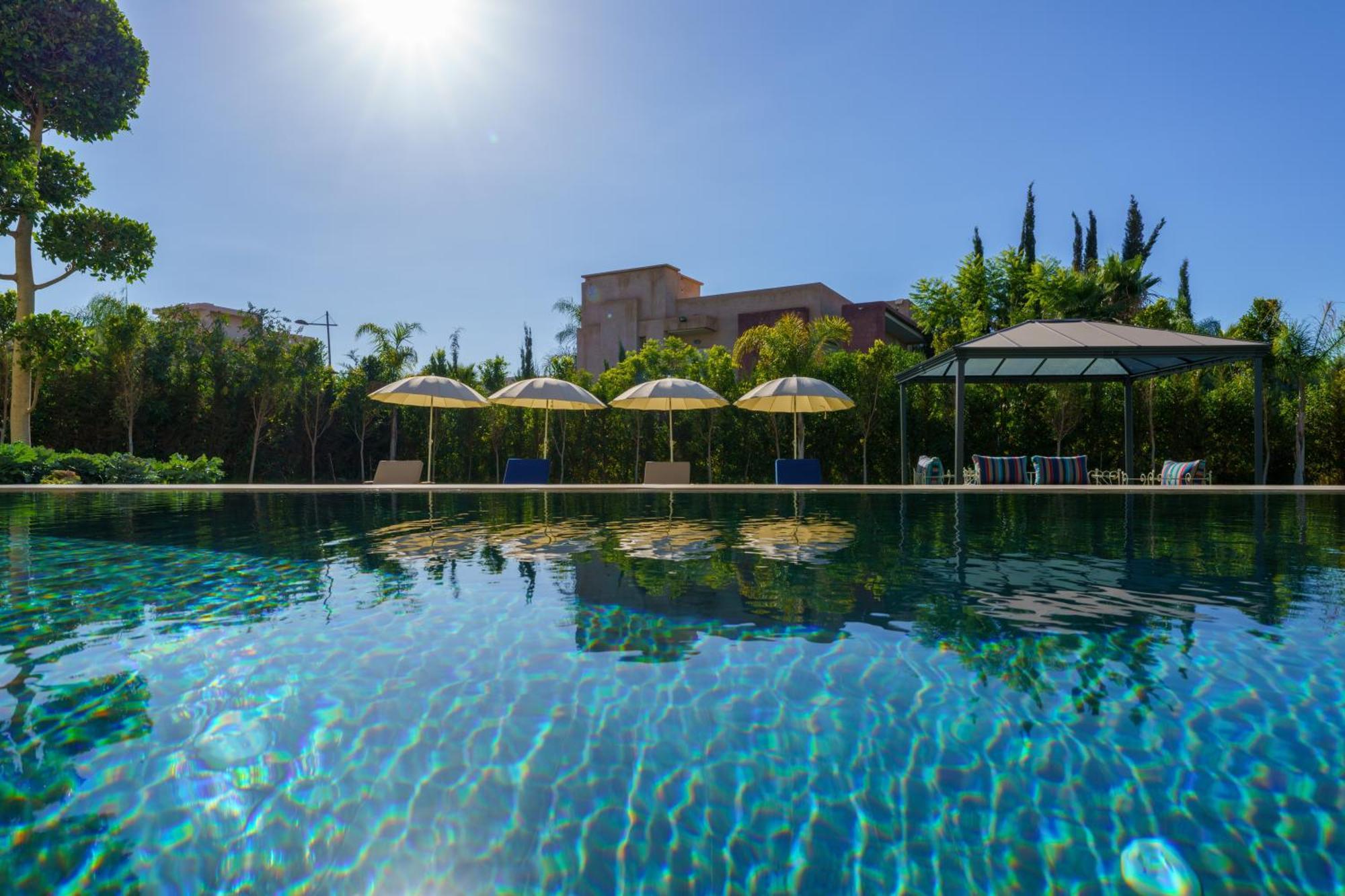 Villa Naciri En Plein Golf Avec Vue Sur Atlas Marrakesh Exterior foto