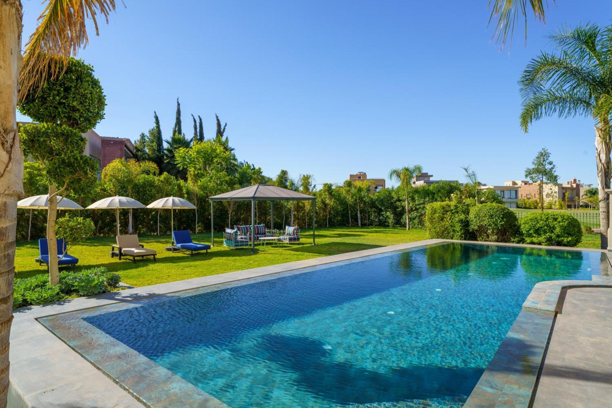 Villa Naciri En Plein Golf Avec Vue Sur Atlas Marrakesh Exterior foto