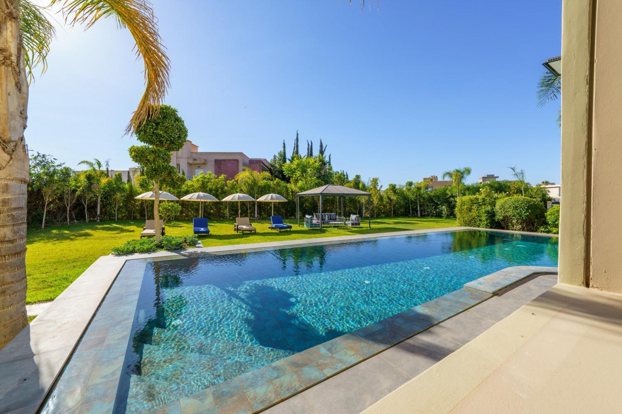 Villa Naciri En Plein Golf Avec Vue Sur Atlas Marrakesh Exterior foto
